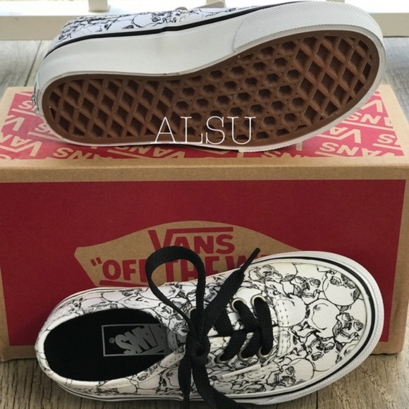 VANS Authentic Color Me Skulls White Kids AUTHENTI - Picture 3 of 6